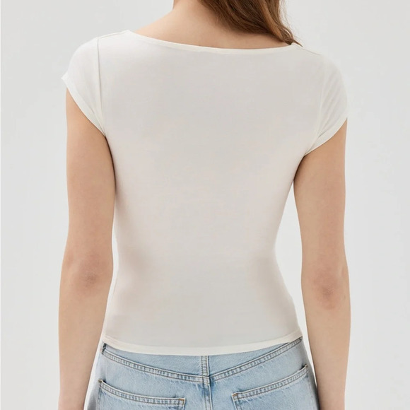 Reformation Brielle knit top. Worn only once. Size S. - Picture 2 of 3